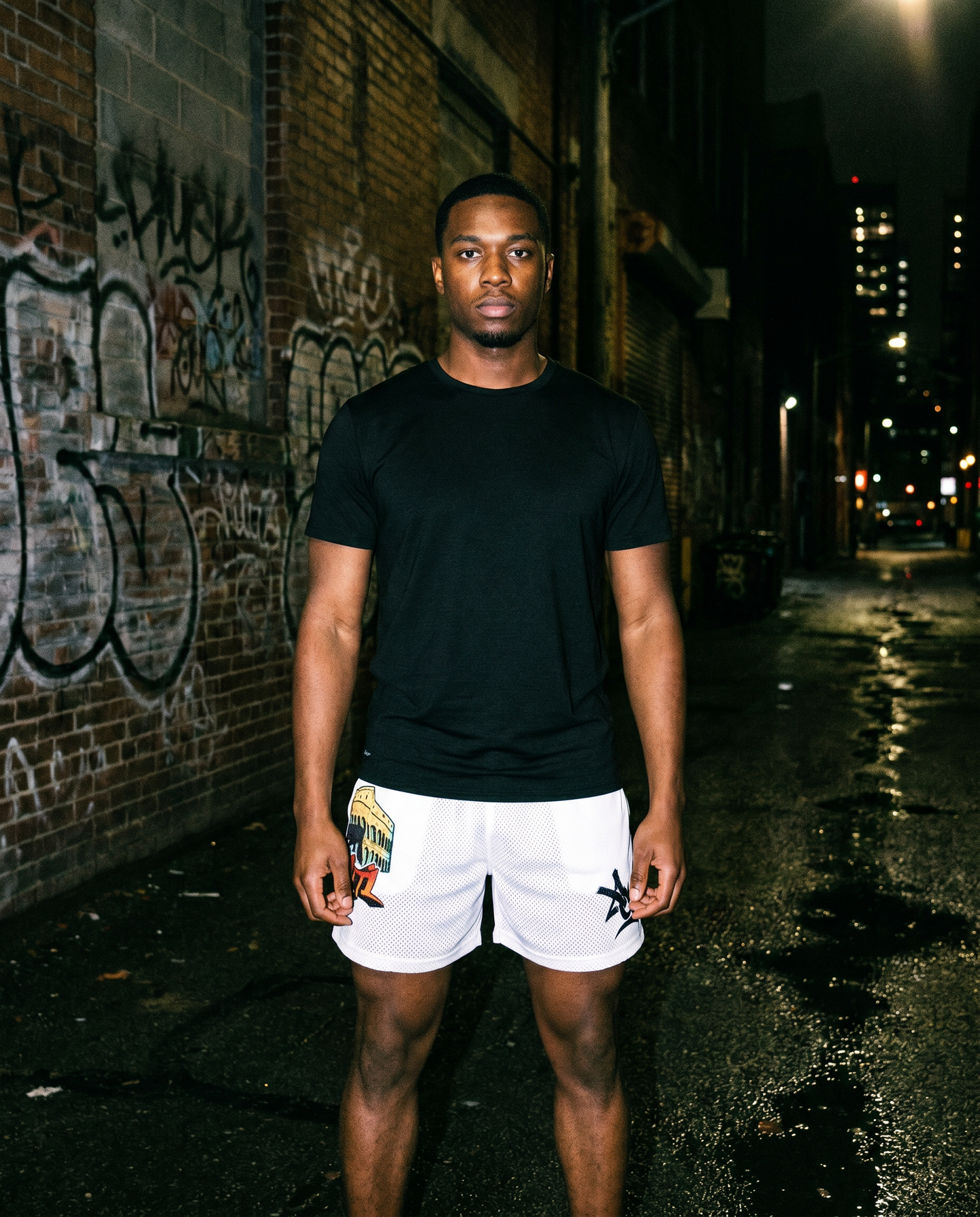 The Baller | Mesh Short (White) — Men's