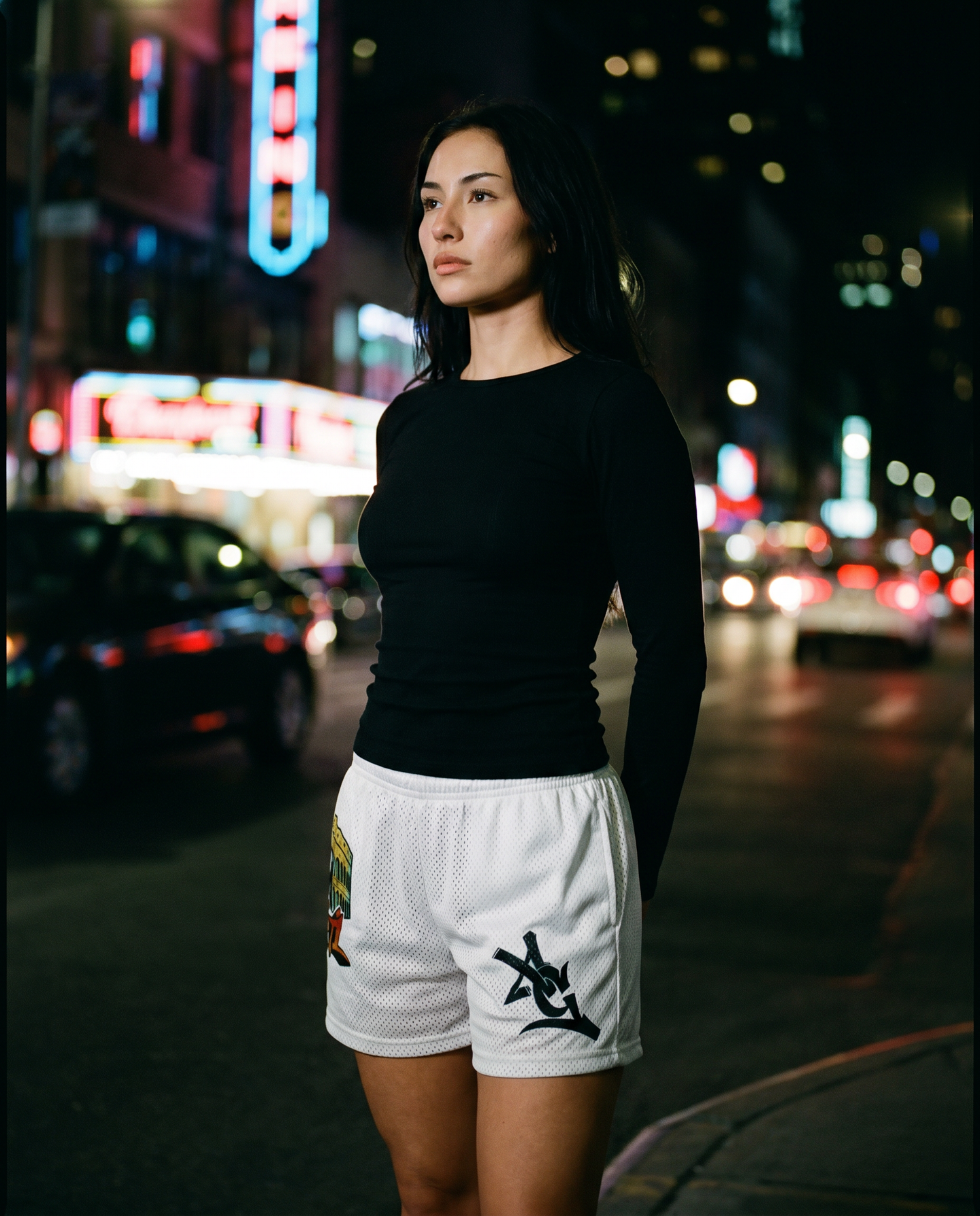 The Baller | Mesh Short (White) — Women's