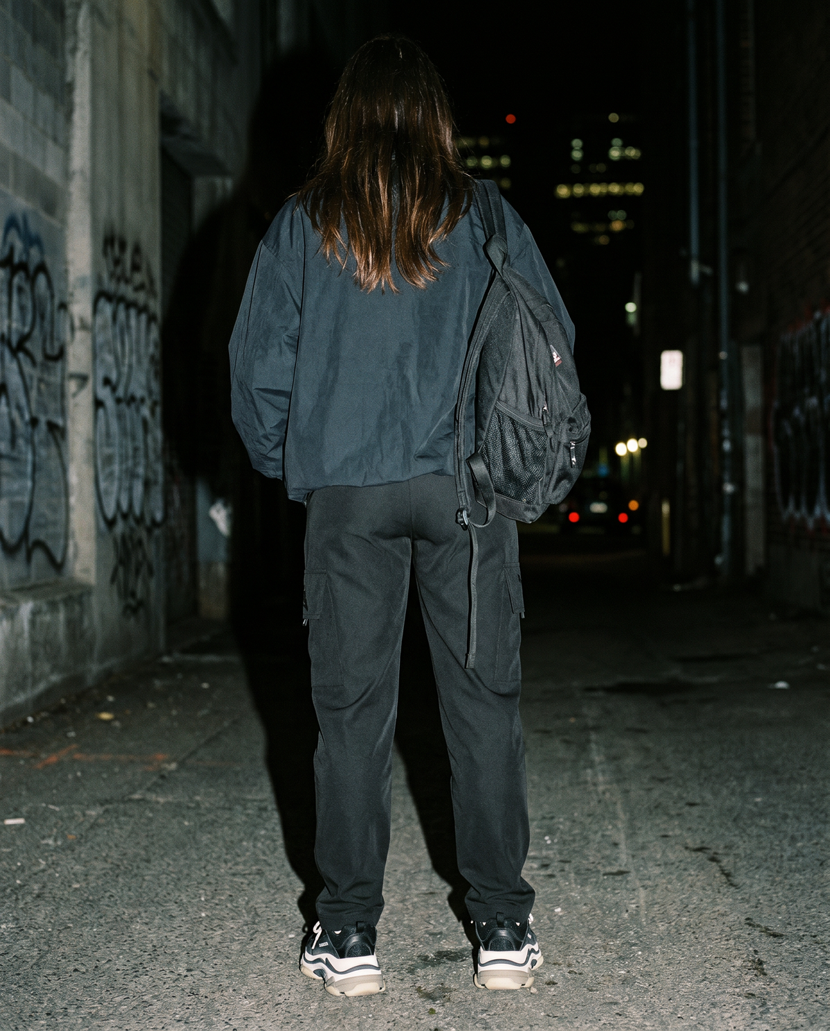 The Tarmac | Nylon Joggers (Black) — Women's