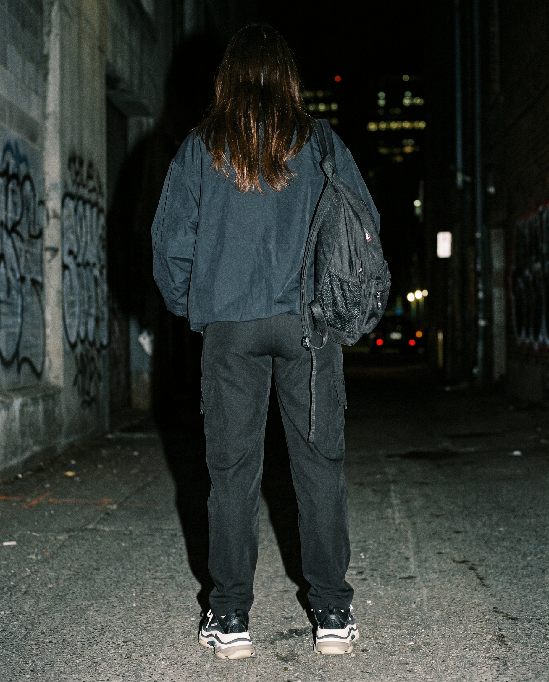 The Tarmac | Nylon Joggers (Black) — Women's