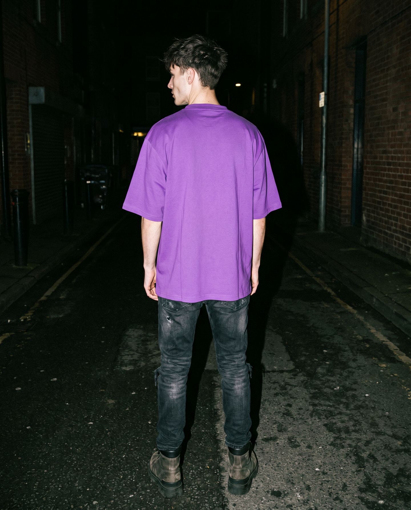 The Vinyl | Records Tee (Purple) — Men's