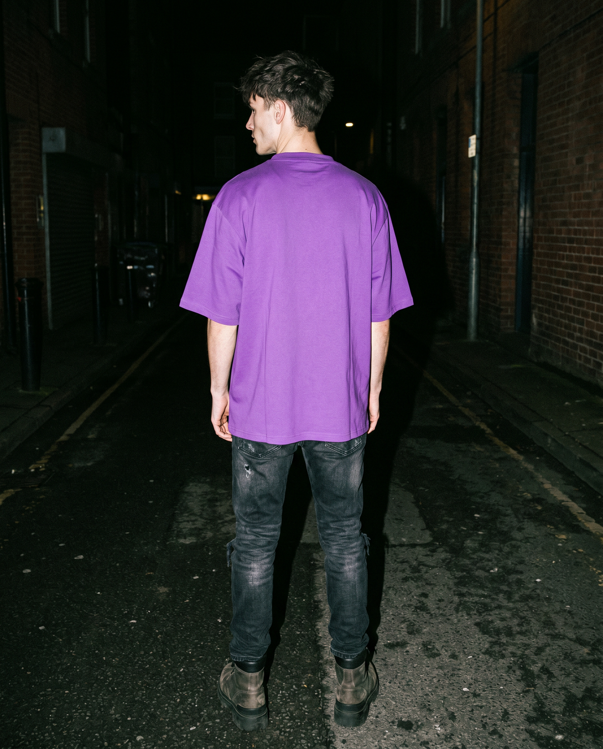 The Vinyl | Records Tee (Purple) — Men's