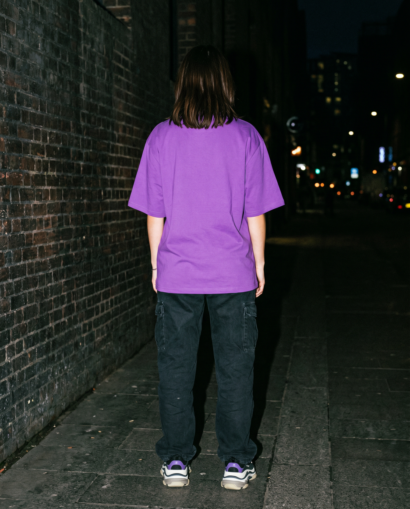 The Vinyl | Records Tee (Purple) — Women's