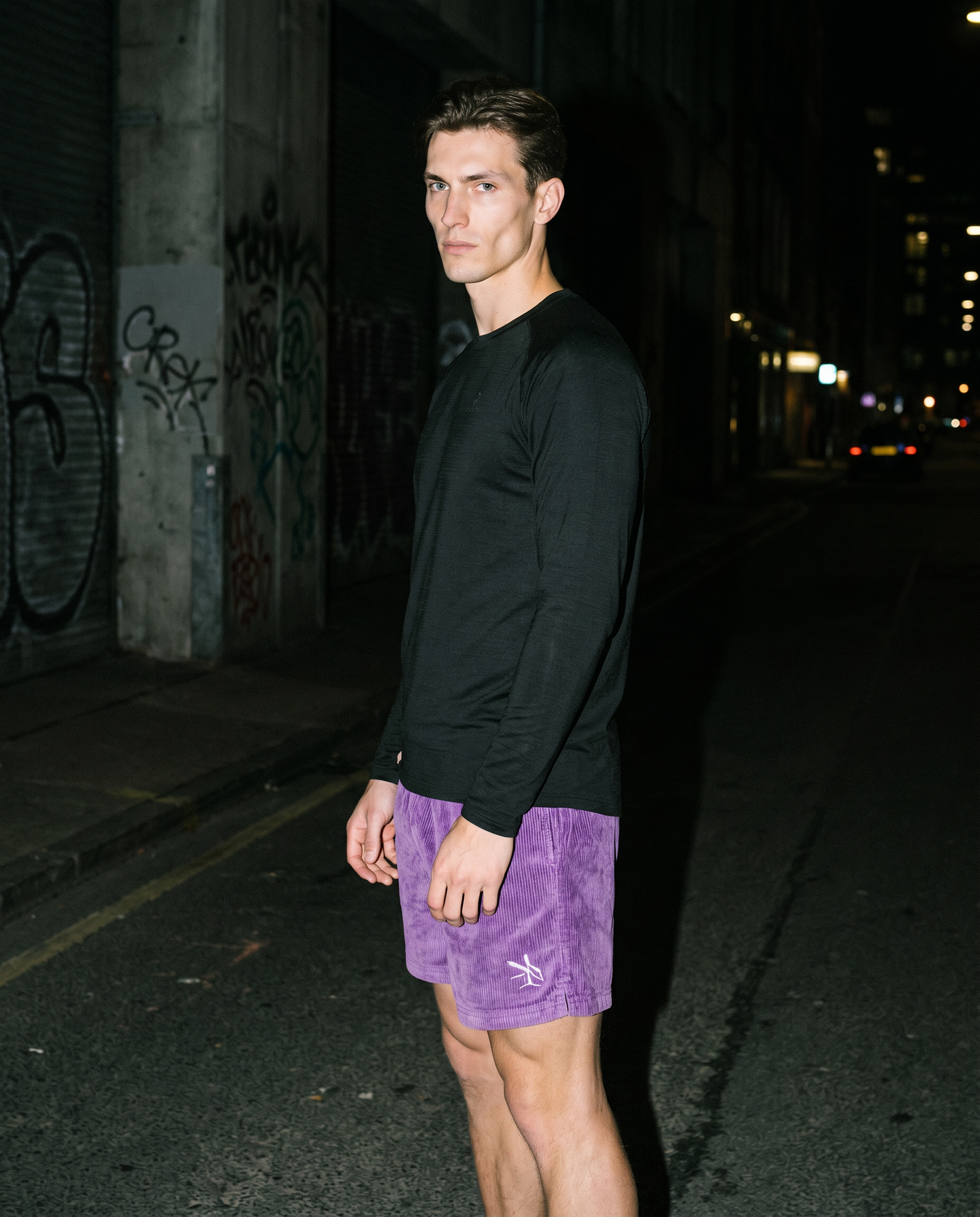 The Boardwalk | Corduroy Short (Purple) — Men's
