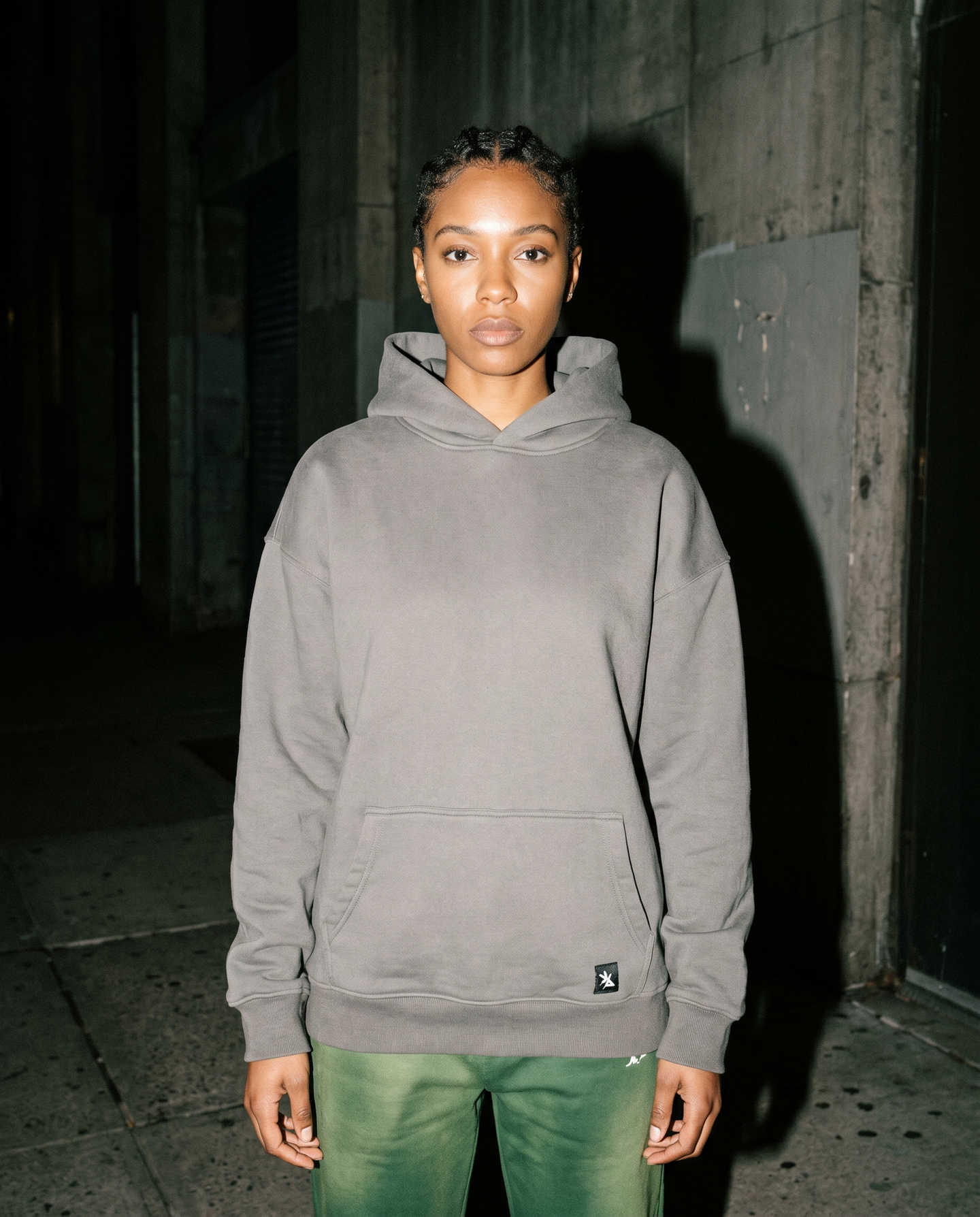 The Standard | Labeled Hoodie (Gray) — Women's