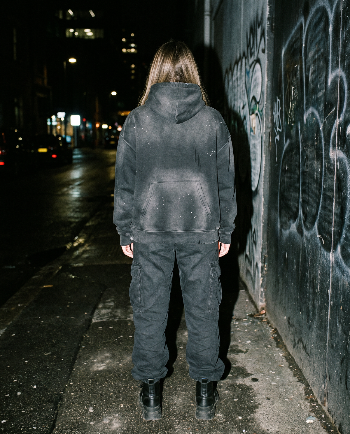 The Midnight | Acid-Wash Hoodie — Women's