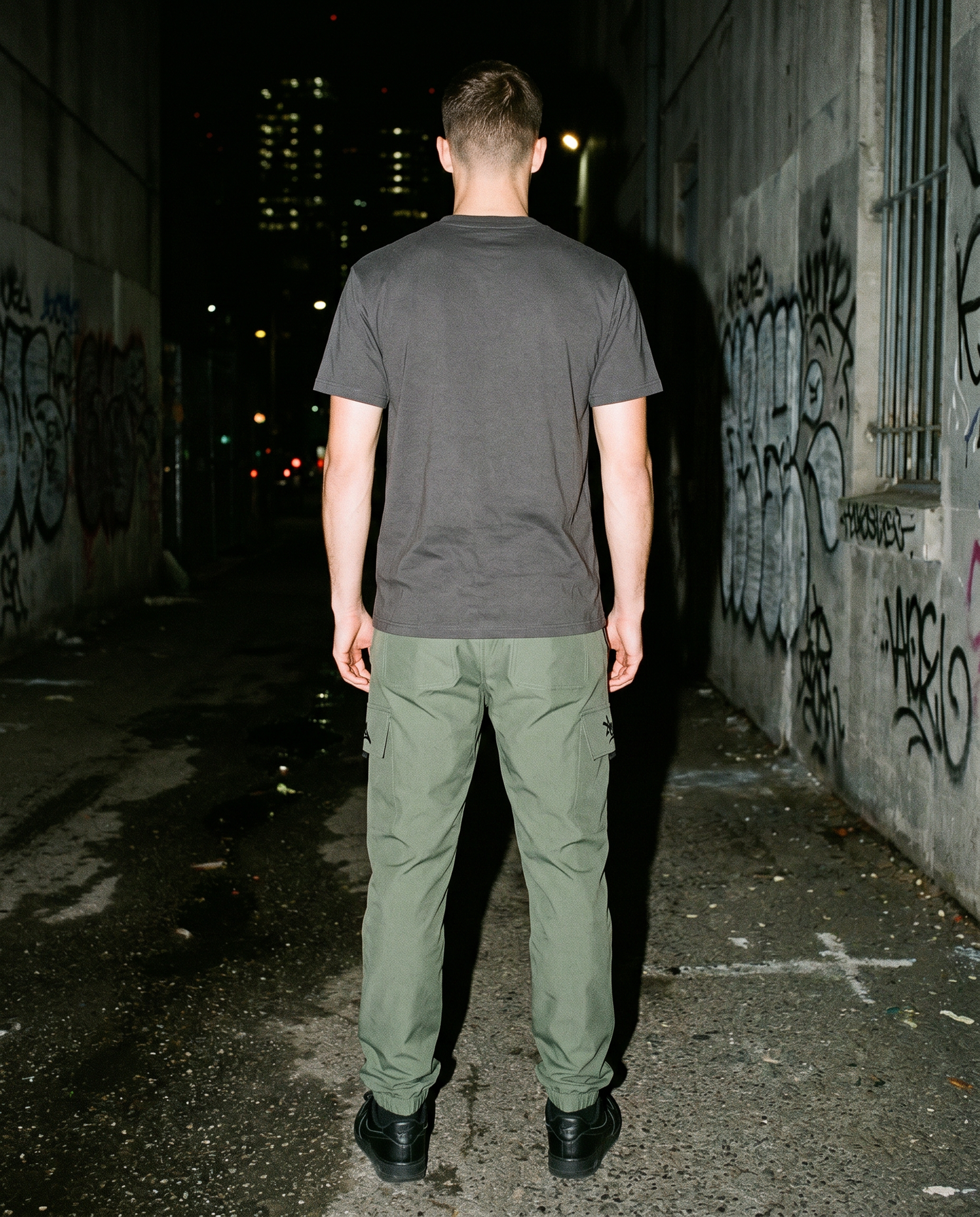 The Tarmac | Nylon Joggers (Green) — Men's