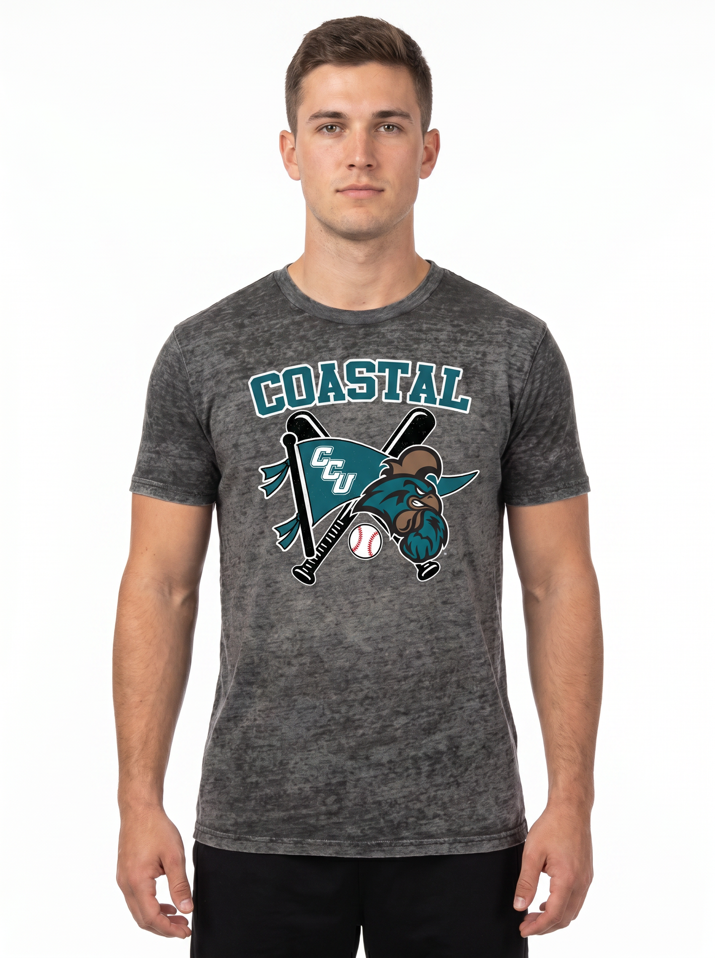 Coastal Carolina | Omaha Dreams Acid-Wash Tee — Men's