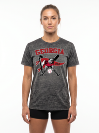 Georgia | Omaha Dreams Acid-Wash Tee — Women's