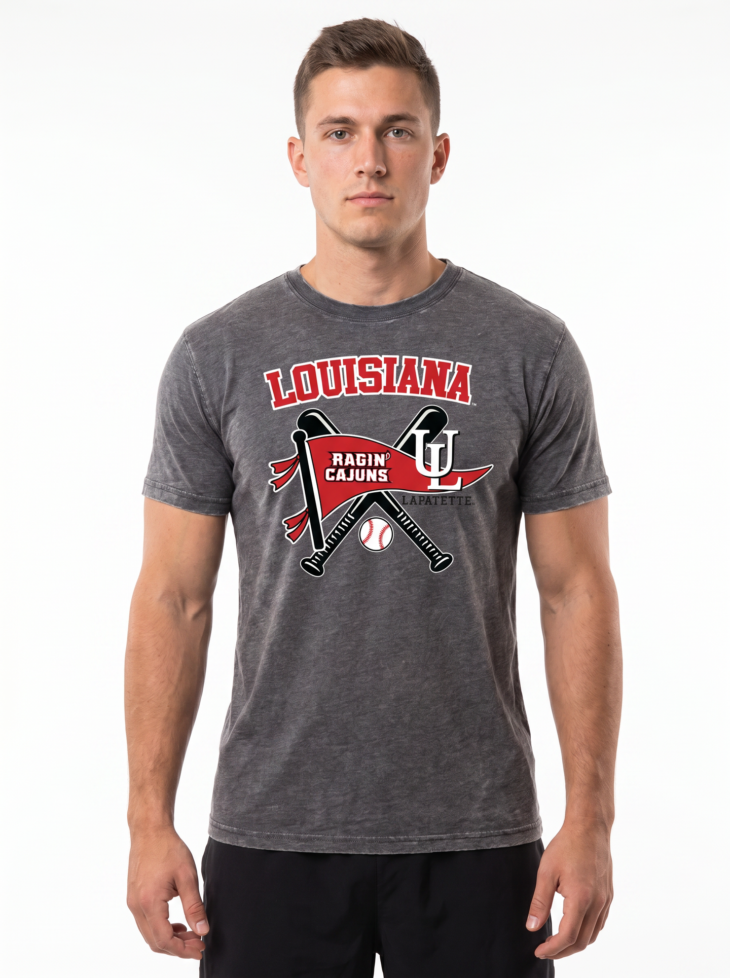 Louisiana | Omaha Dreams Acid-Wash Tee — Men's