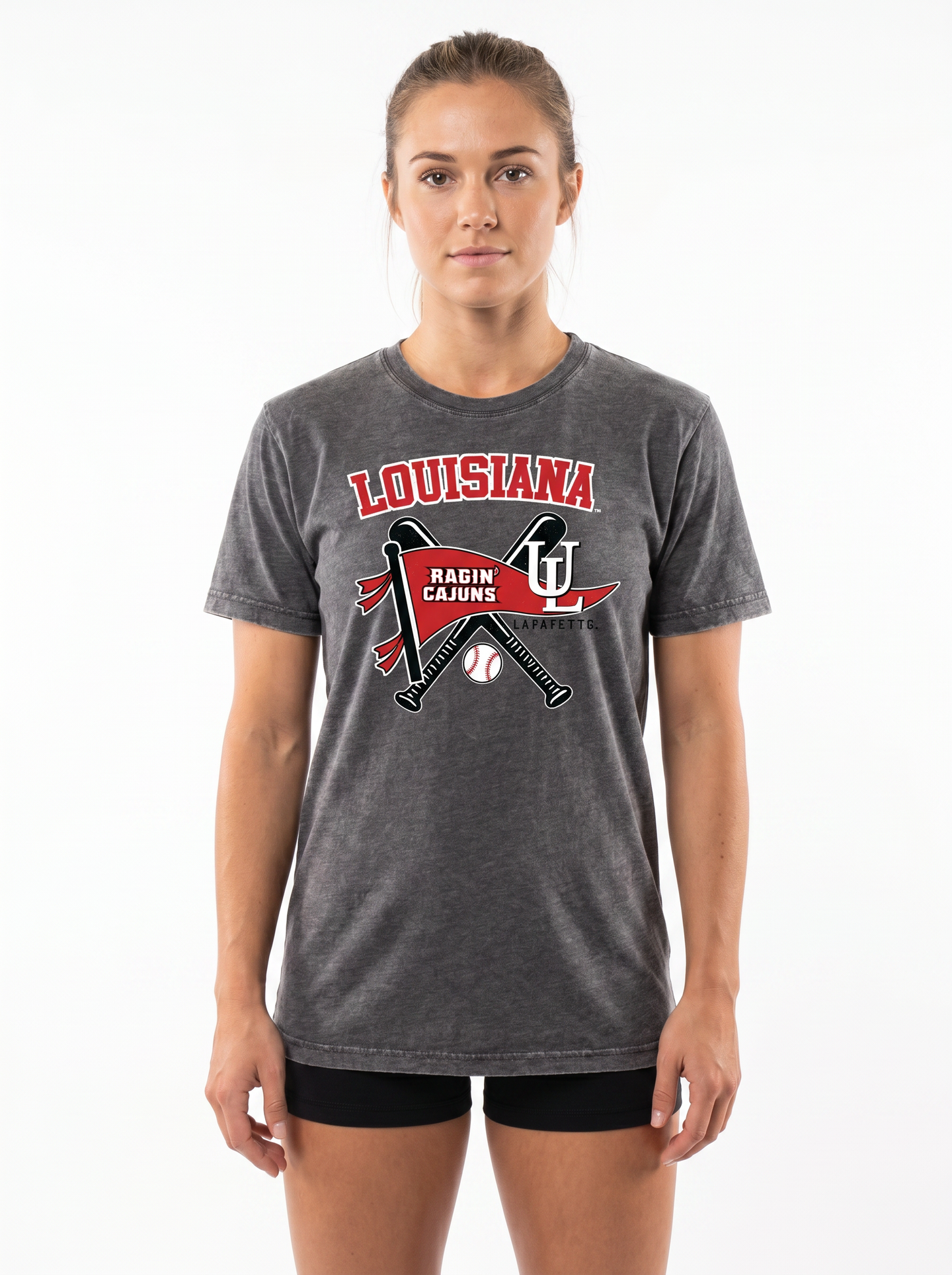 Louisiana | Omaha Dreams Acid-Wash Tee — Women's