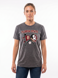 Florida State | Omaha Dreams Acid-Wash Tee — Women's