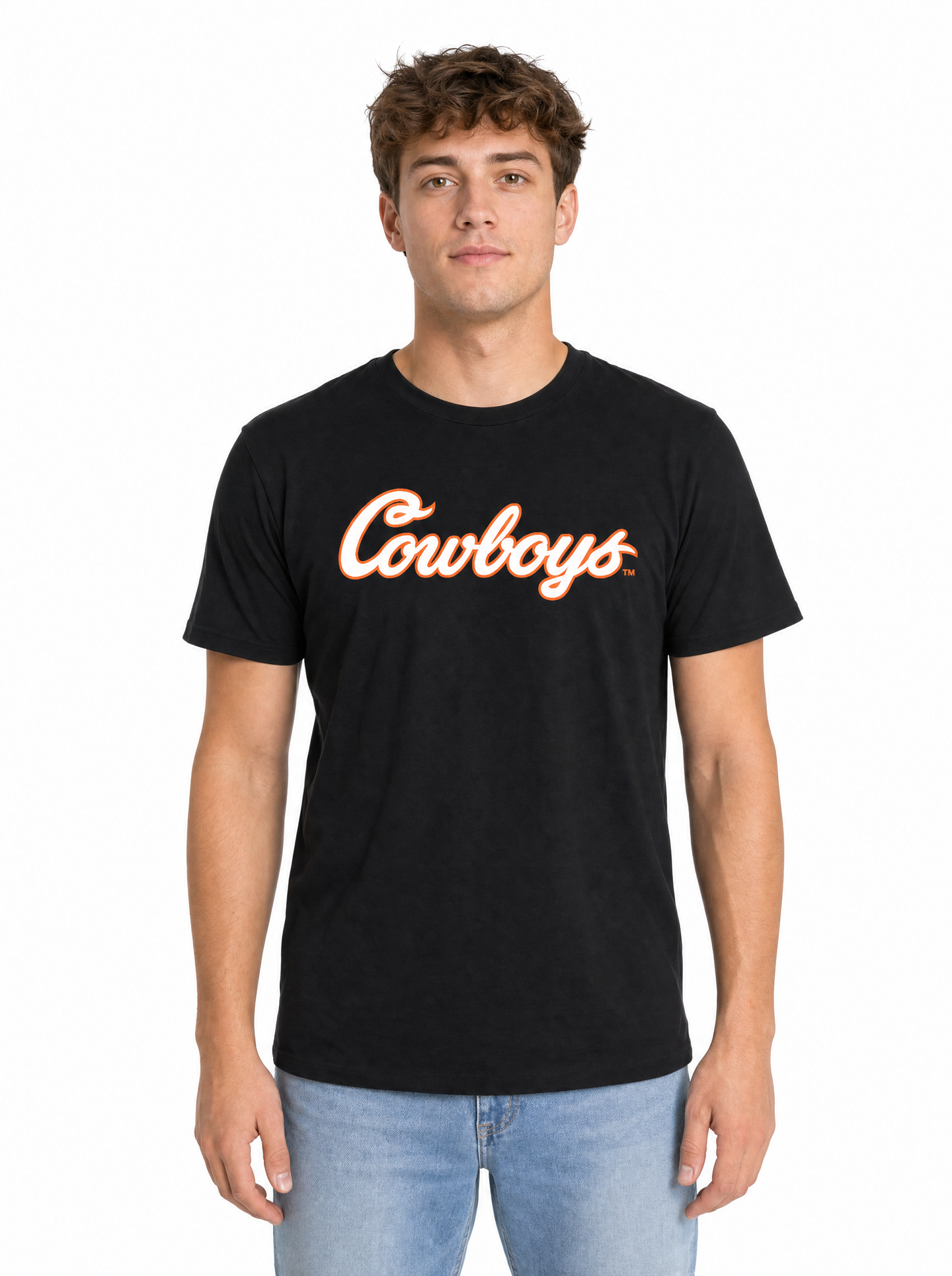 Oklahoma State Cowboys Men's | Black "Cowboys Script" Tee