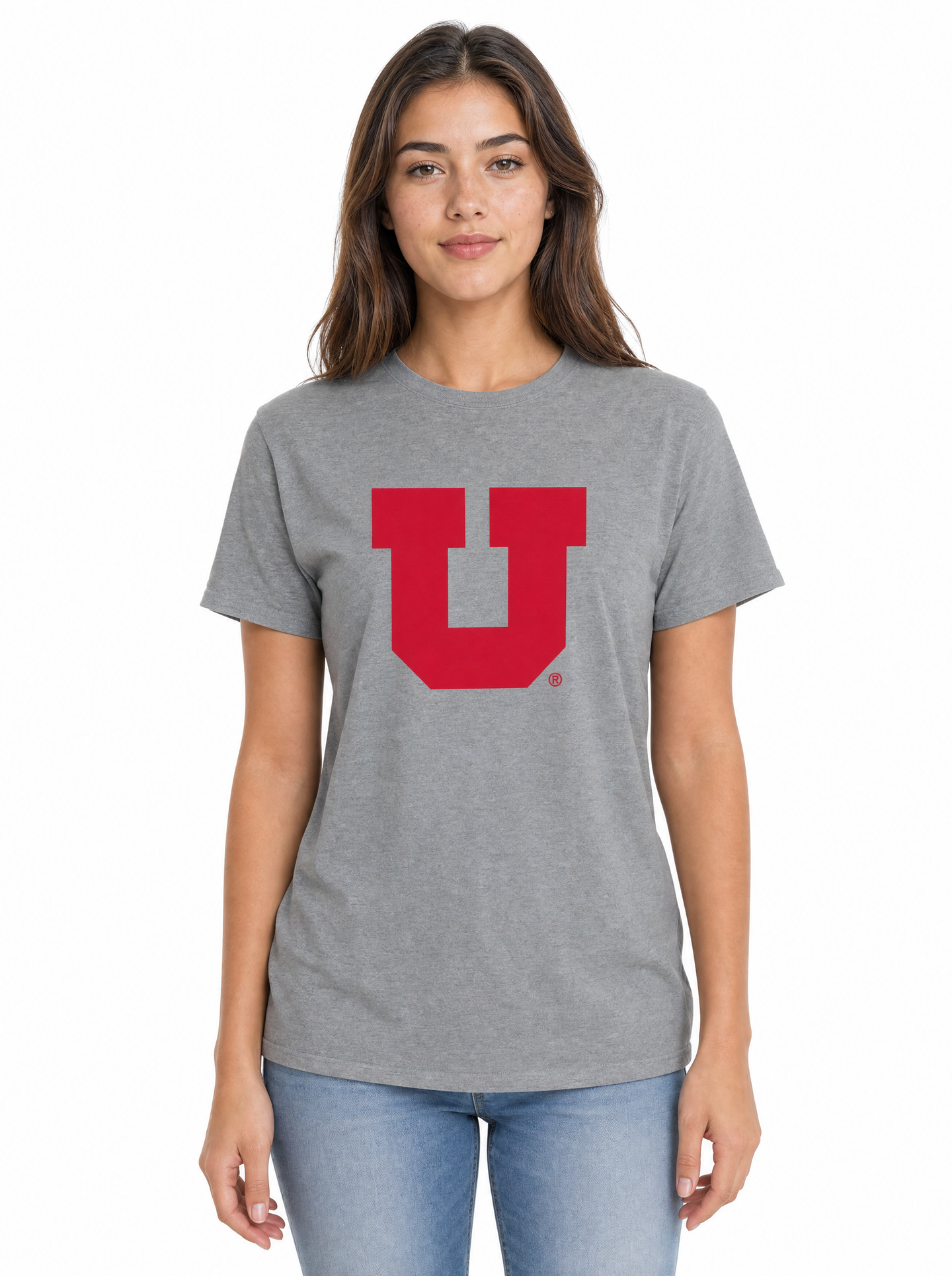 Utah Utes Women's | Grey "Block U" Tee
