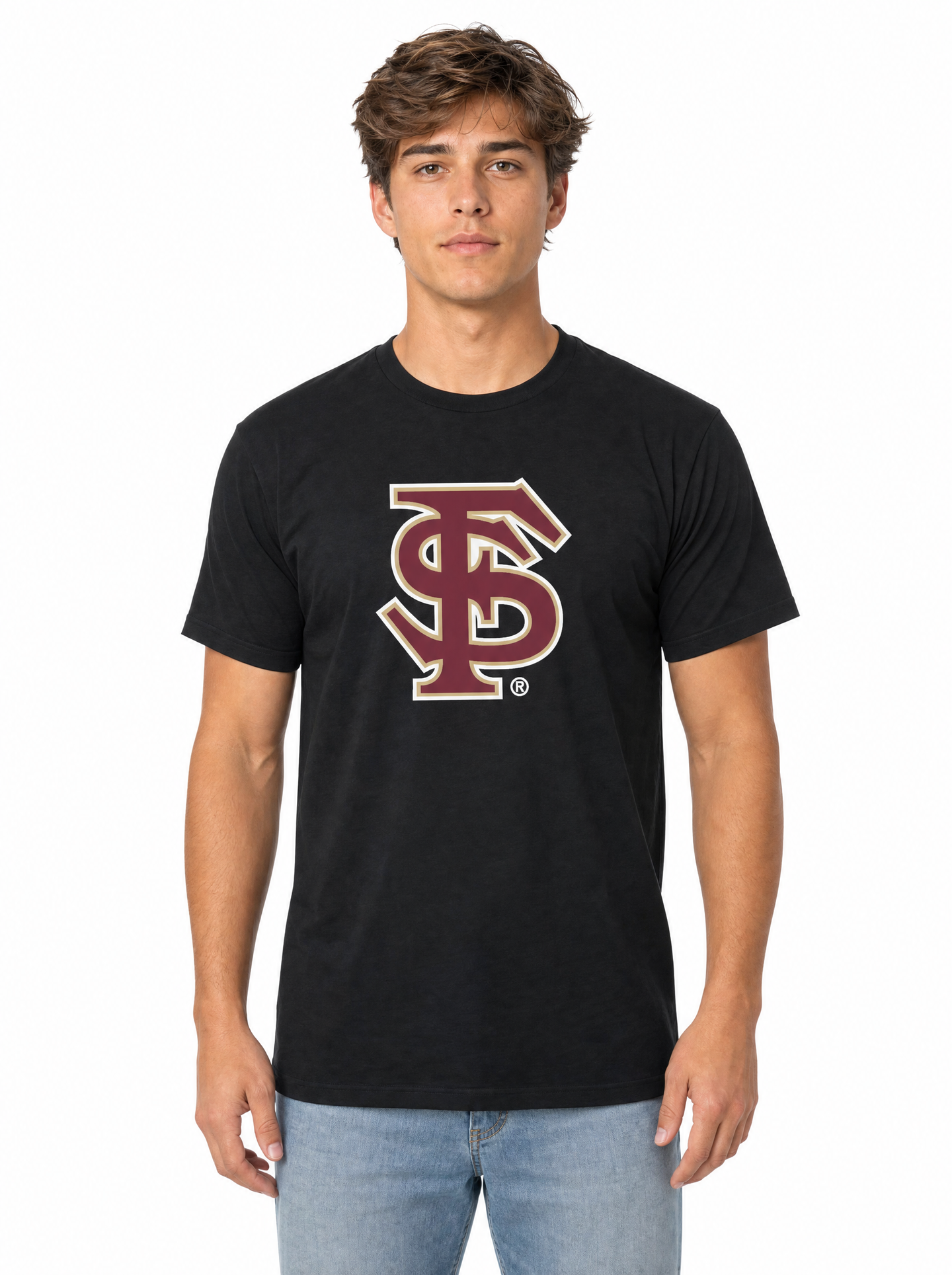 Florida State Seminoles Men's | Black "FS Spear" Tee