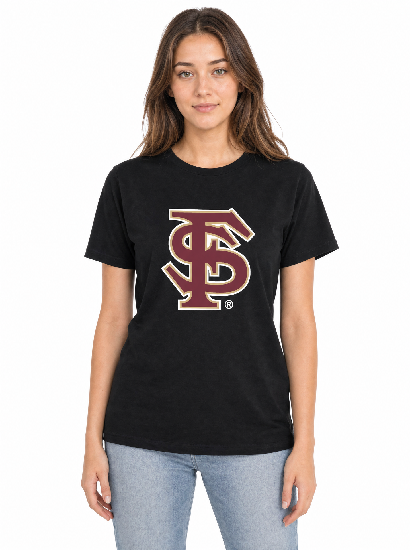 Florida State Seminoles Women's | Black "FS Spear" Tee