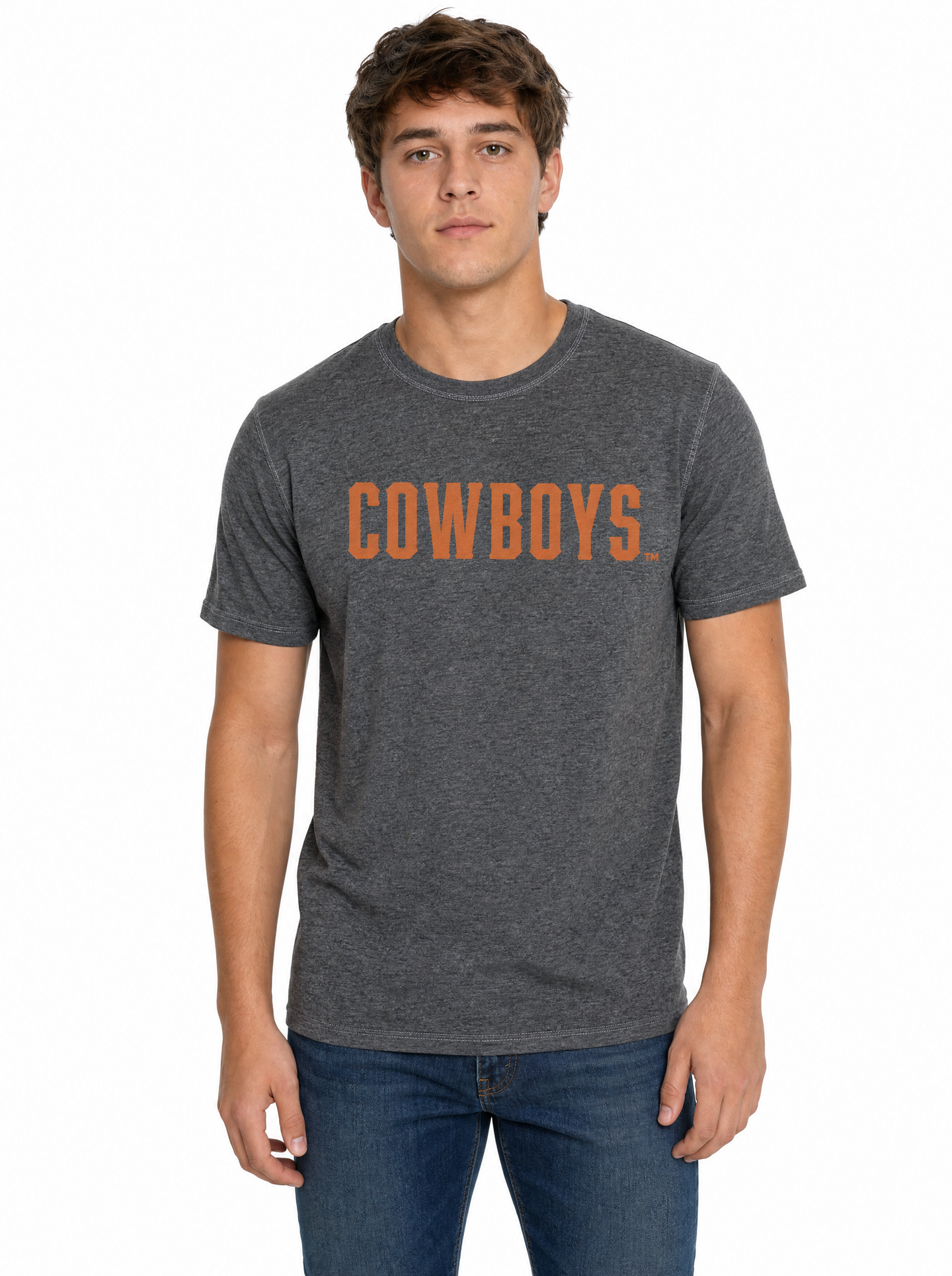 Oklahoma State Cowboys Men's | Charcoal "Cowboys" Tee
