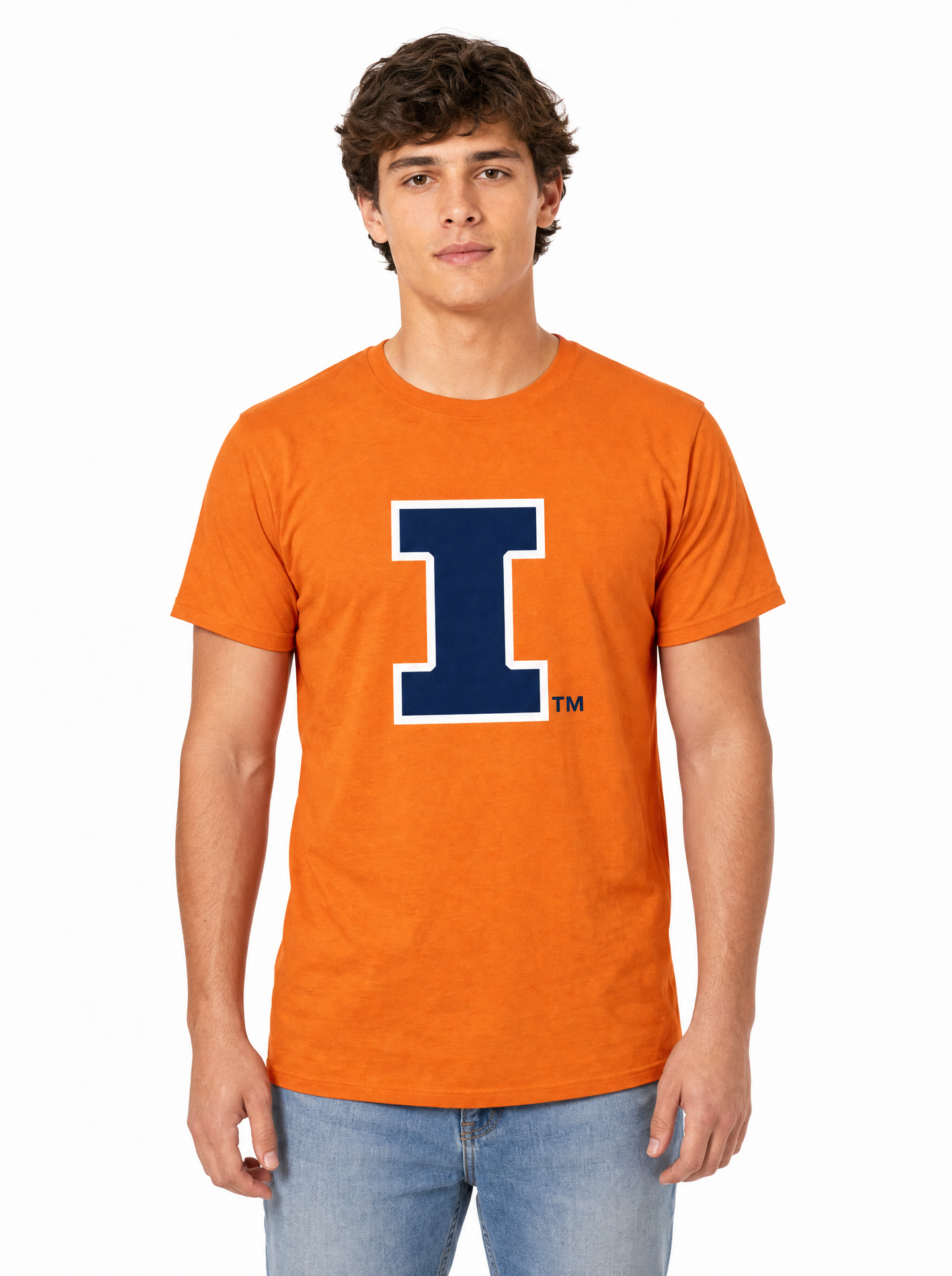 Illinois Fighting Illini Men's | Orange "Block I" Tee