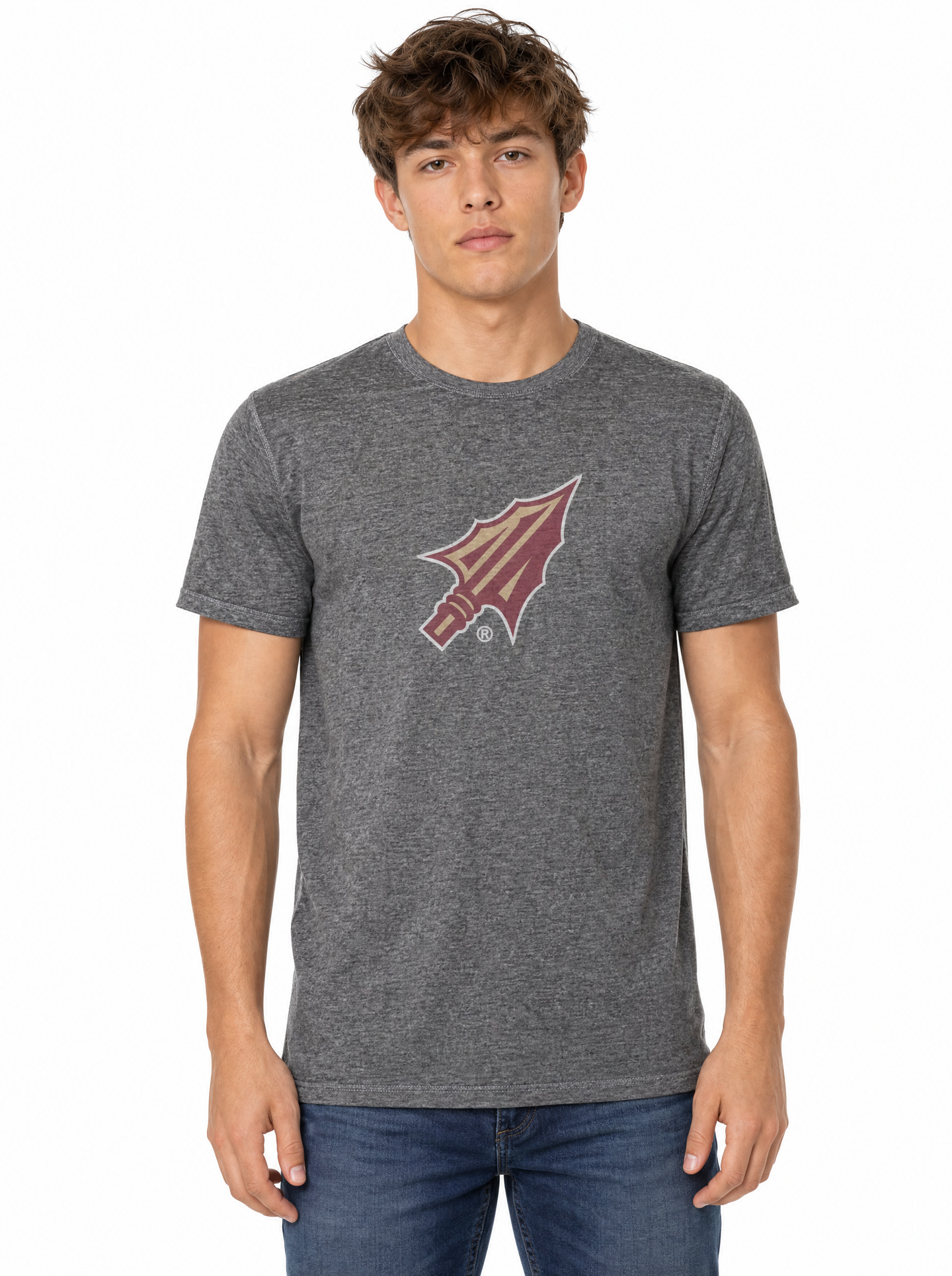 Florida State Seminoles Men's | Grey "Spear" Tee