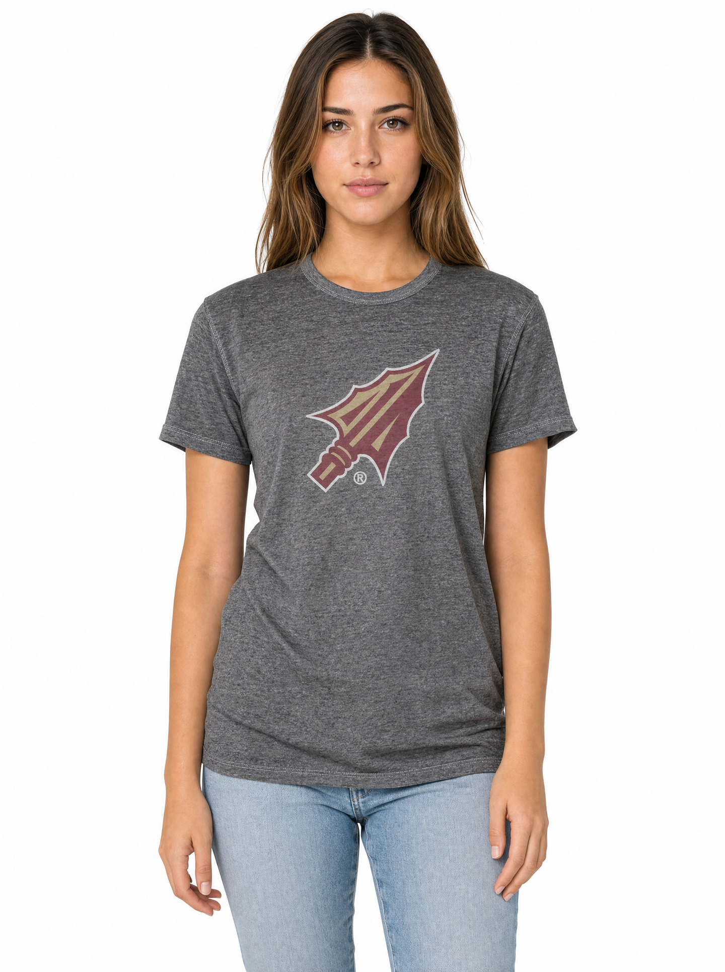 Florida State Seminoles Women's | Grey "Spear" Tee