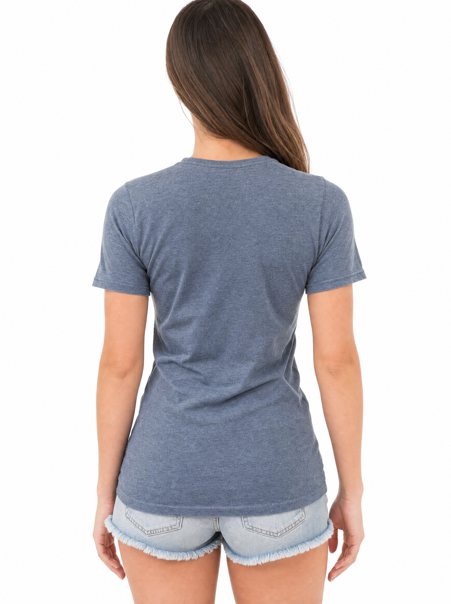 Florida Gators Women's | "Gator Head" Blue Acid Wash Tee