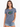Florida Gators Women's | "Gator Head" Blue Acid Wash Tee
