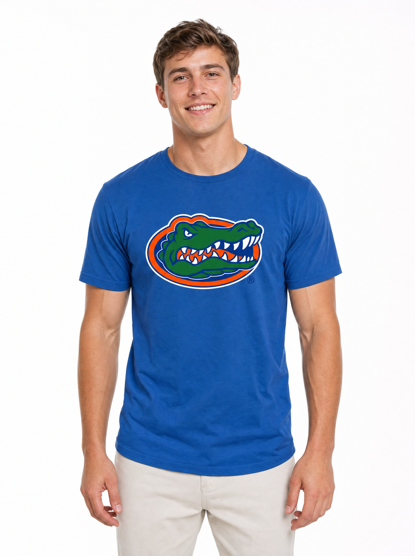 Florida Gators Men's | "Gator Head" Blue Cotton Tee