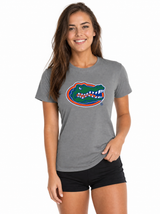 Florida Gators Unisex | "Gator Head" Grey Cotton Tee