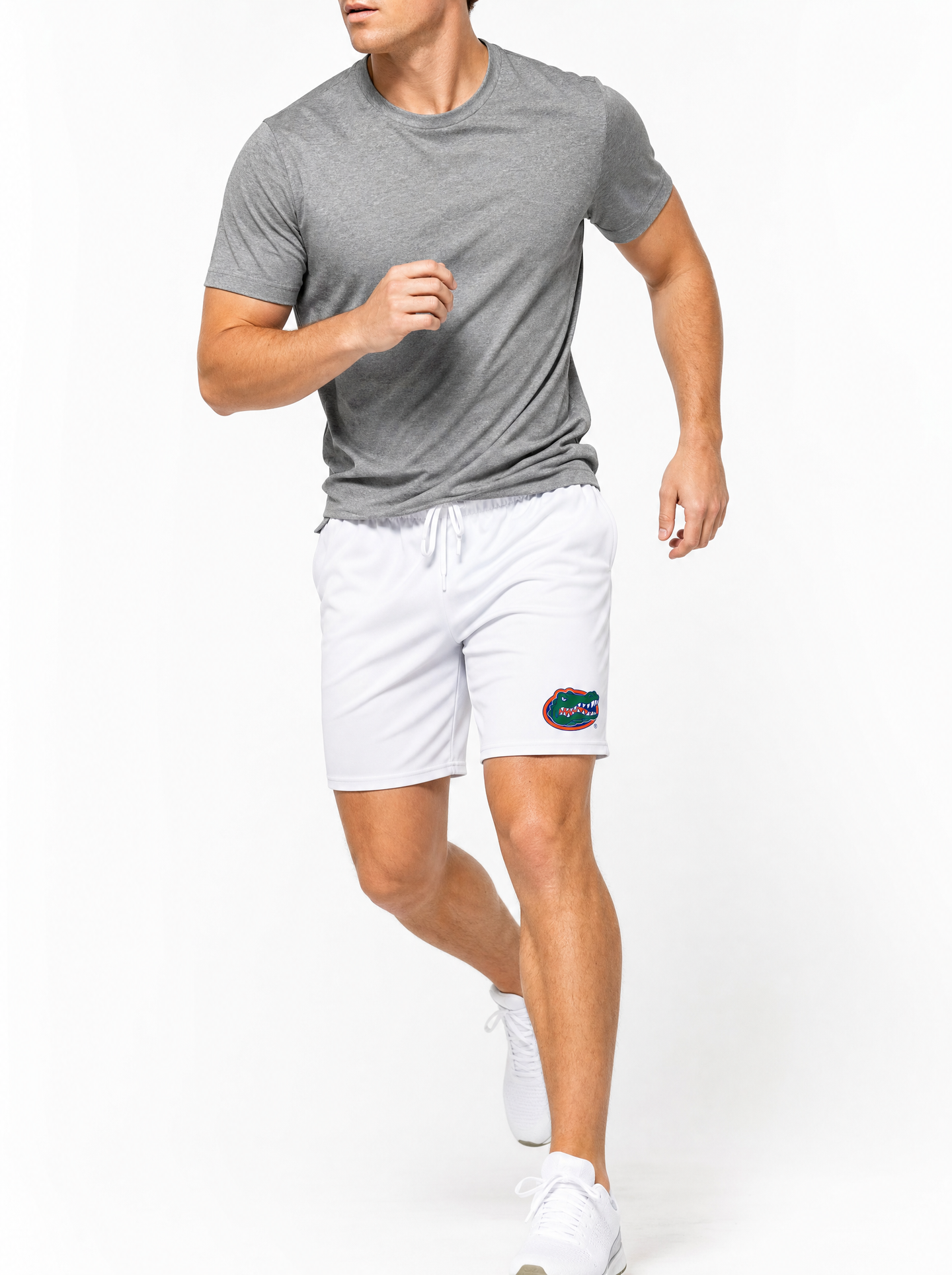 Florida Gators Men's | Gator Head White Lined Shorts