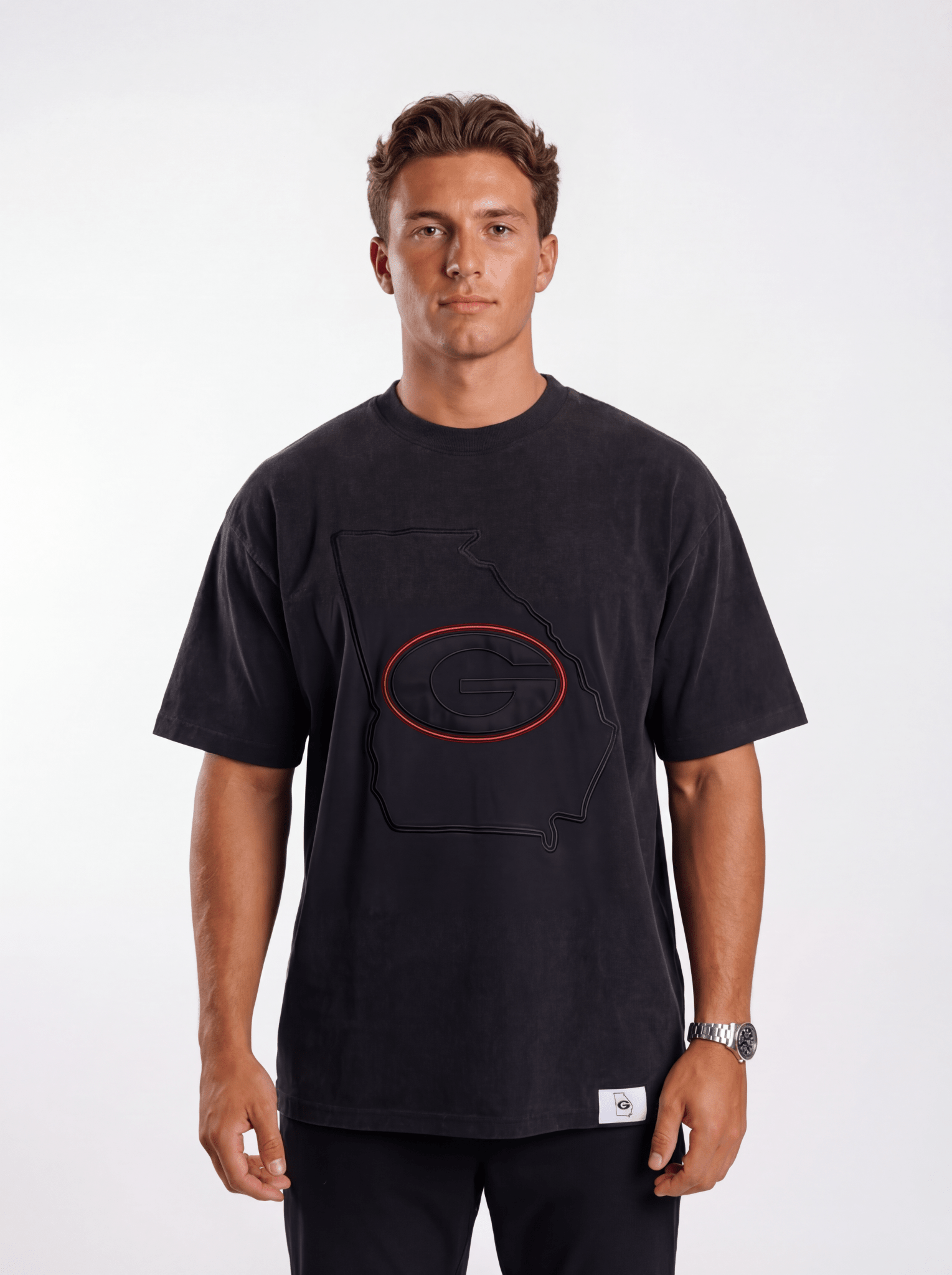 UGA Bulldogs Men’s | “Reverse State” Tee - Arena GraffitiArena Graffiti