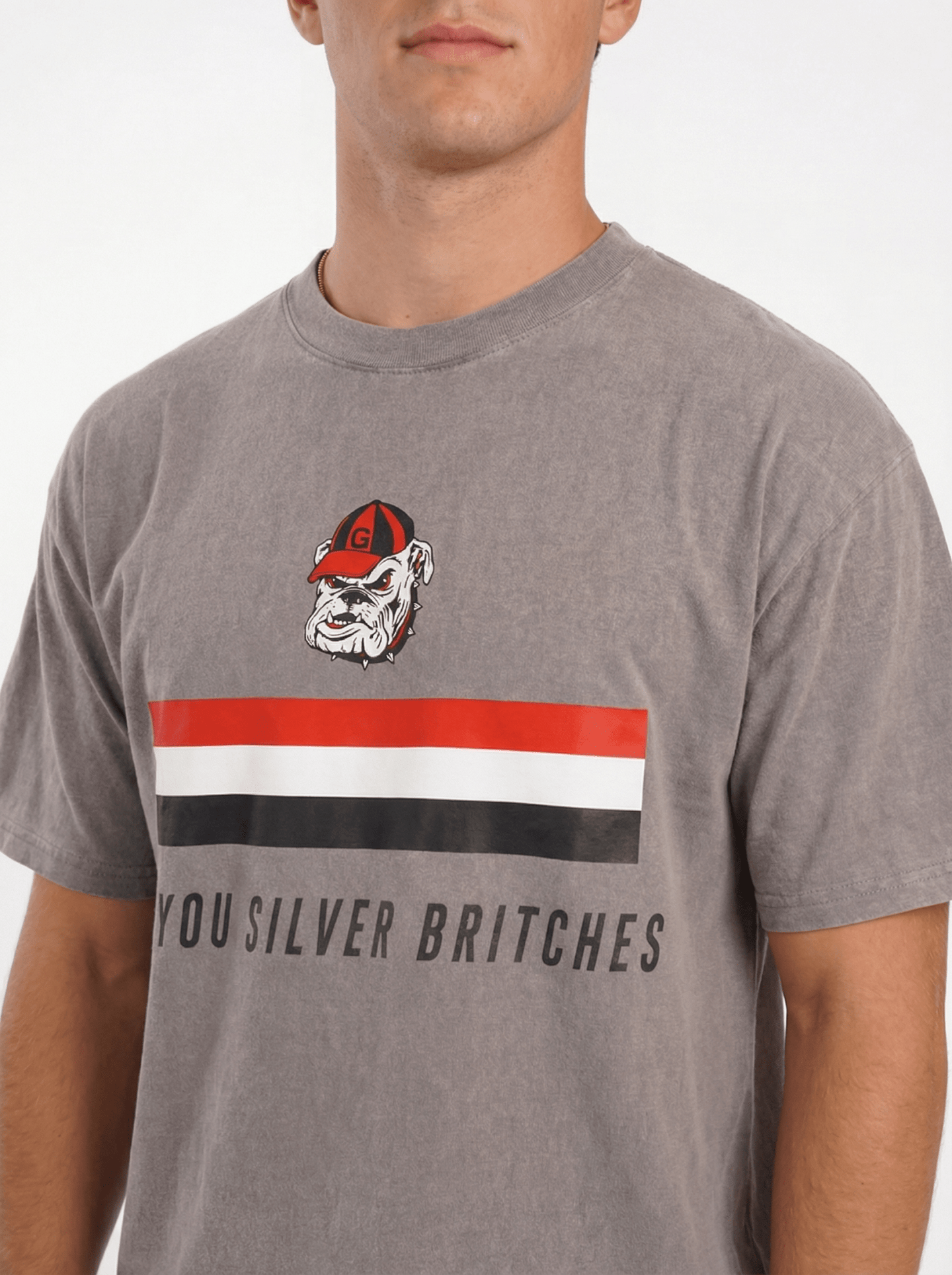 UGA Bulldogs Men’s | “Silver Britches” Tee - Arena GraffitiArena Graffiti