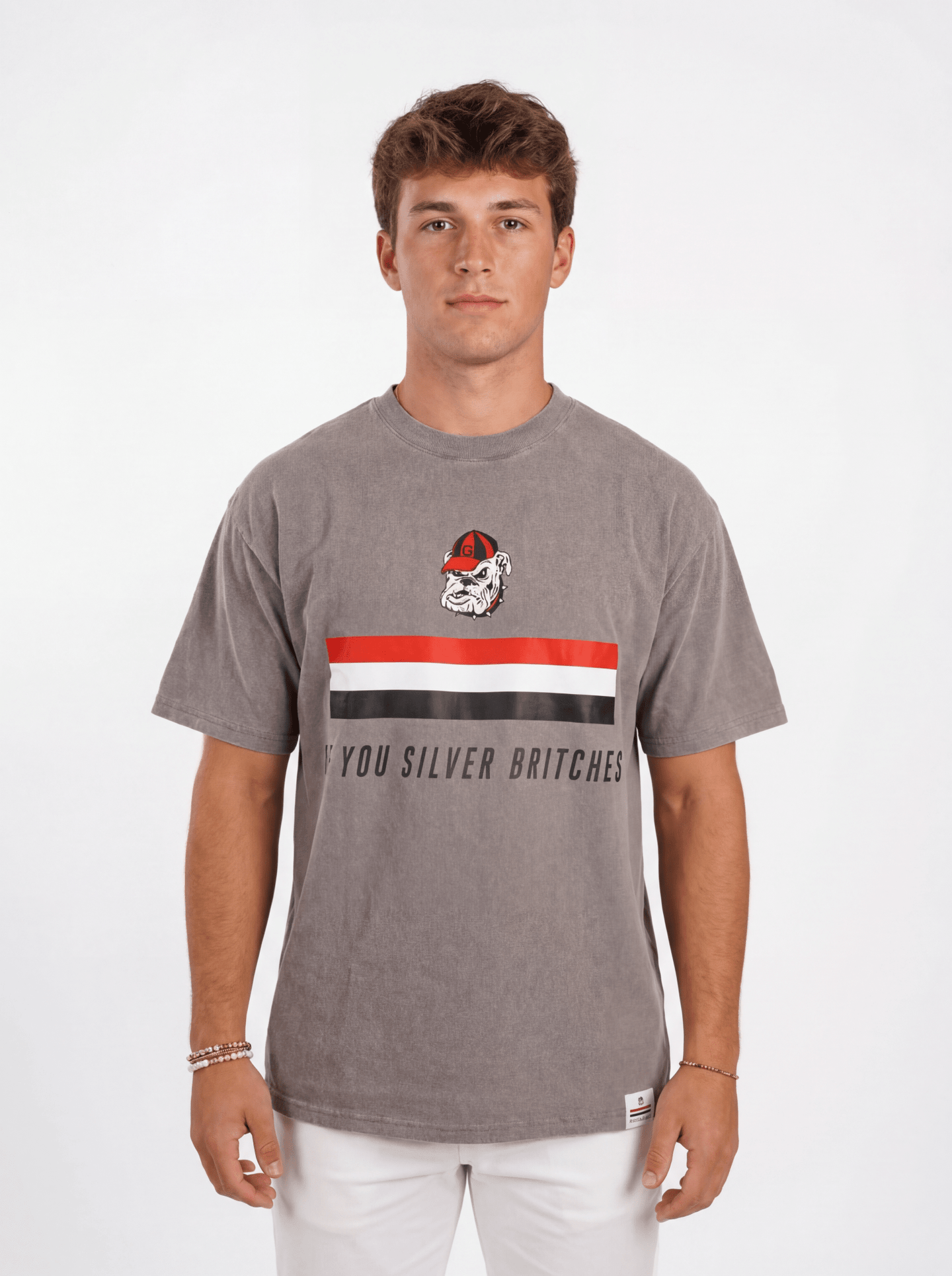 UGA Bulldogs Men’s | “Silver Britches” Tee - Arena GraffitiArena Graffiti