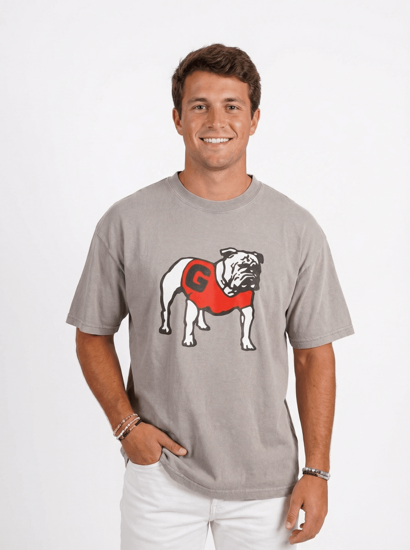 UGA Bulldogs Men’s | “Silver Dawg” Tee - Arena GraffitiArena Graffiti