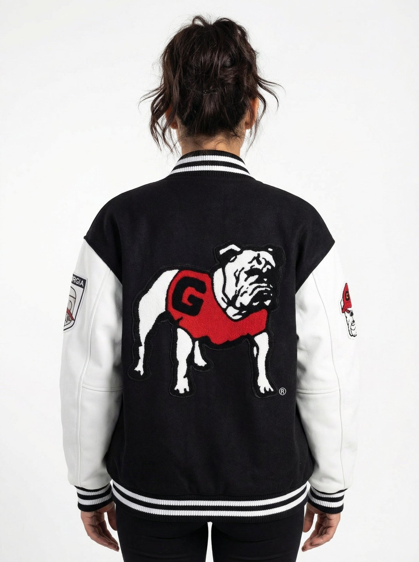 UGA Bulldogs Women's | “Iron Varsity” Letterman Jacket - Arena GraffitiArena Graffiti