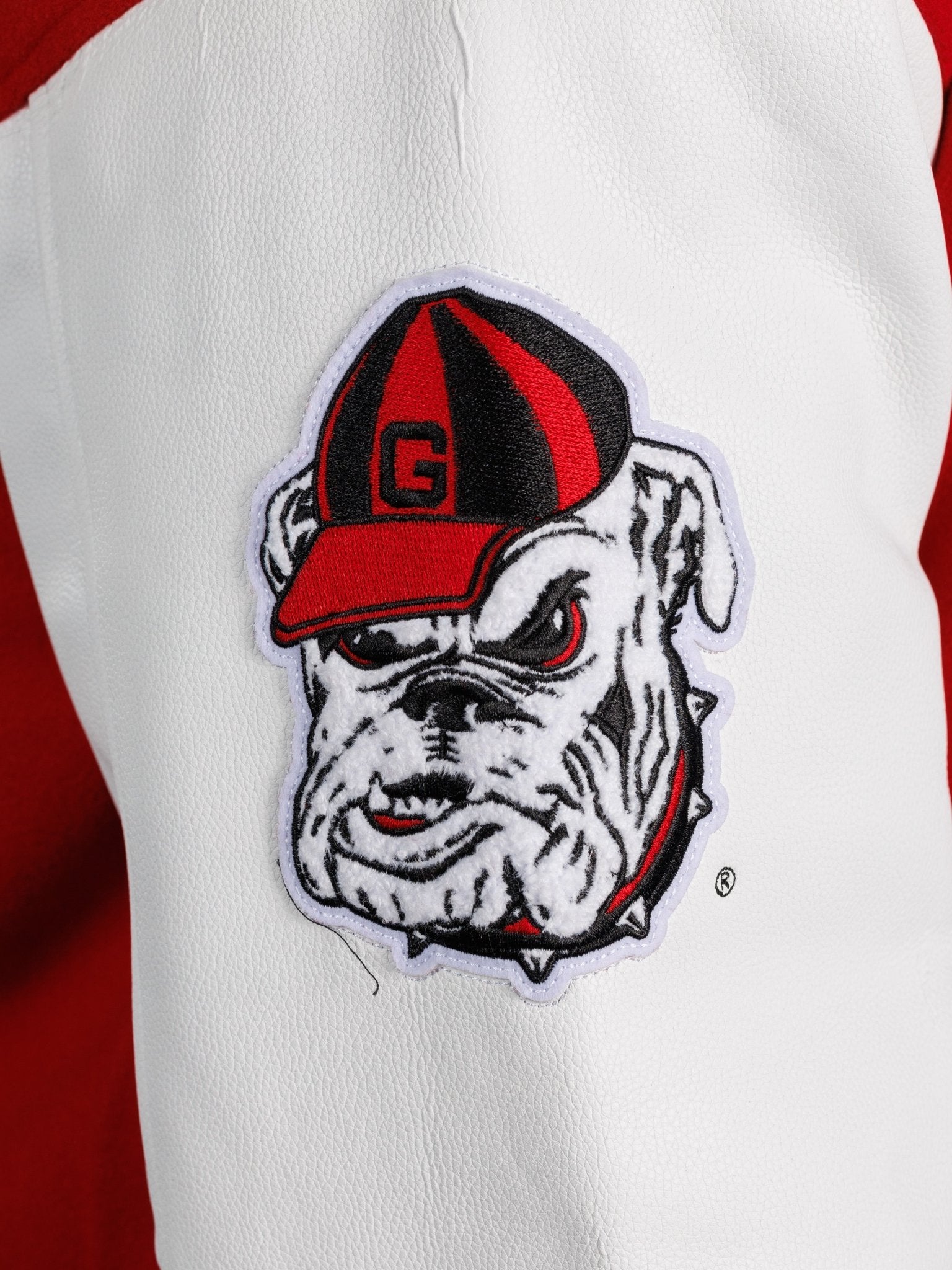 UGA Bulldogs Women’s | “Redline Varsity” Letterman Jacket - Arena GraffitiArena Graffiti